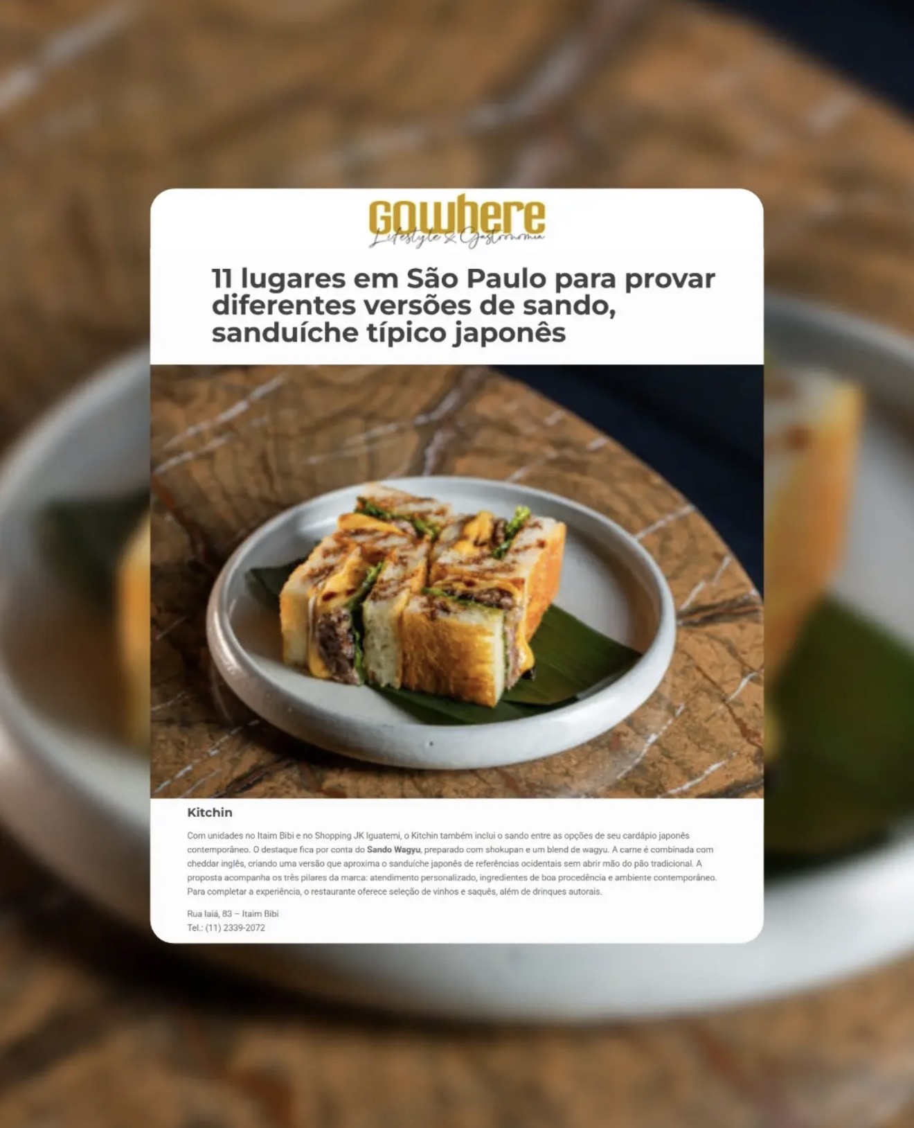 GoWhere — 11 lugares em São Paulo para provar sando